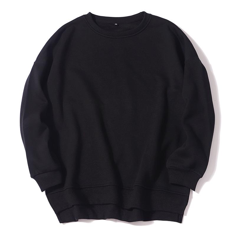 Women's 280g Thin Style Round Neck Pullover Sweatshirt - Solid Color, In Stock