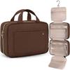 BAGSMART Borsa da Toilette Grande Borsa da Viaggio con Gancio Appendiabiti, Borsa per Cosmetici e Trucco Resistente all'Acqua Organizzatore da Viaggio per Accessori, Shampoo, Formato Standard
