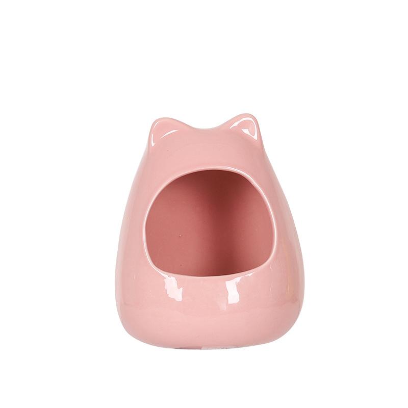 

Керамическое гнездо для большого питомца, кот-дракон, голландская свинка, морская свинка, ежик, керамическое ледяное гнездо для отвода тепла и охлаждения розовый