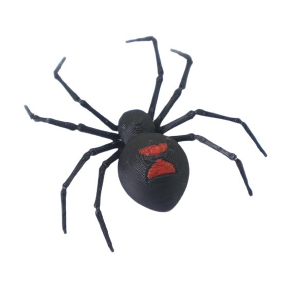 1/2/4/6Pcs Magnetic 3D Spider Decoration Scary Realistic Black Spider Halloween Prank Props Garage Door Mailbox Locker Refrigerator Magnet Fake Spider