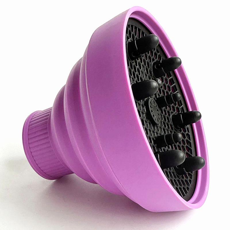 High-Temperature Resistant Silicone Telescopic Wind Cover for Curly Hair - Universal Folding Styler Hair Dryer.