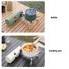 Stainless Steel Windproofed Camp Stove Portables Folding Cassettes Stove for Outdoor Use