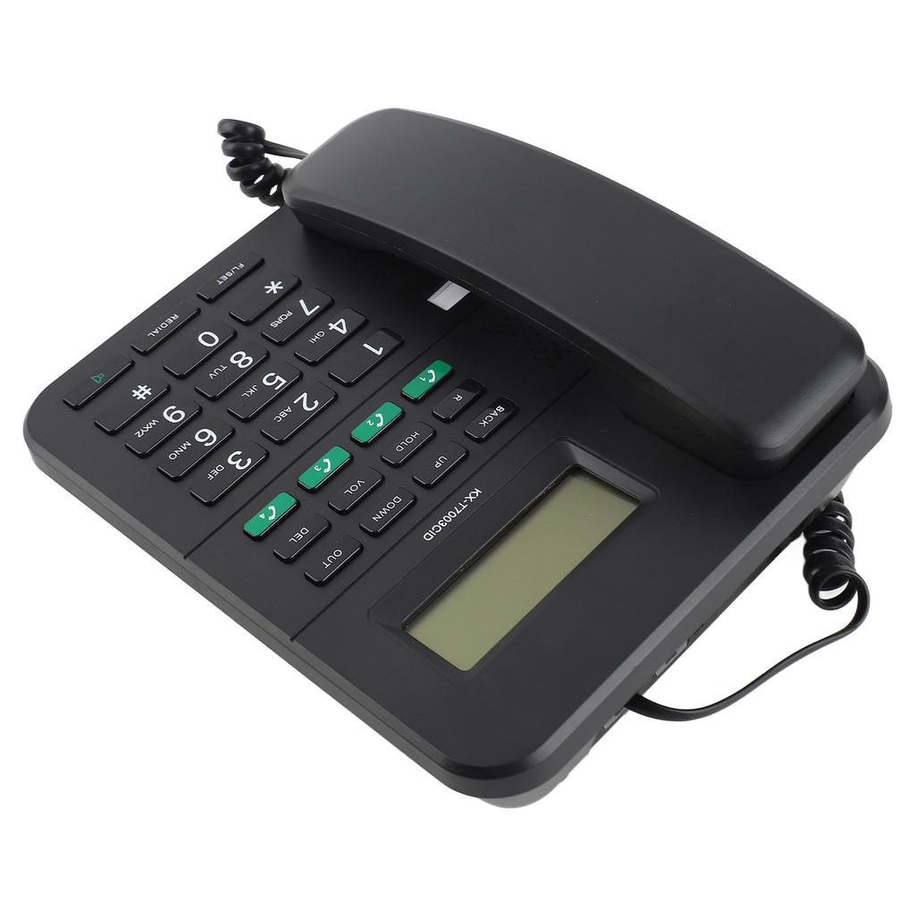 Corded Landline Phone 4 Levels Volume and 5 Levels LCD Brightness   Caller ID HD 16 Bit Display English Corded Phone