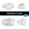 Six Piece Car Window Glass Sunshade Kit, Reflective Interior Privacy Protection Sunscreen Heat Shield, Modification Replacement Parts, Universal for