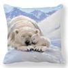 1 piece of Christmas Day party decoration pillowcase Winter Snowman animal print cushion suite room home decoration gift