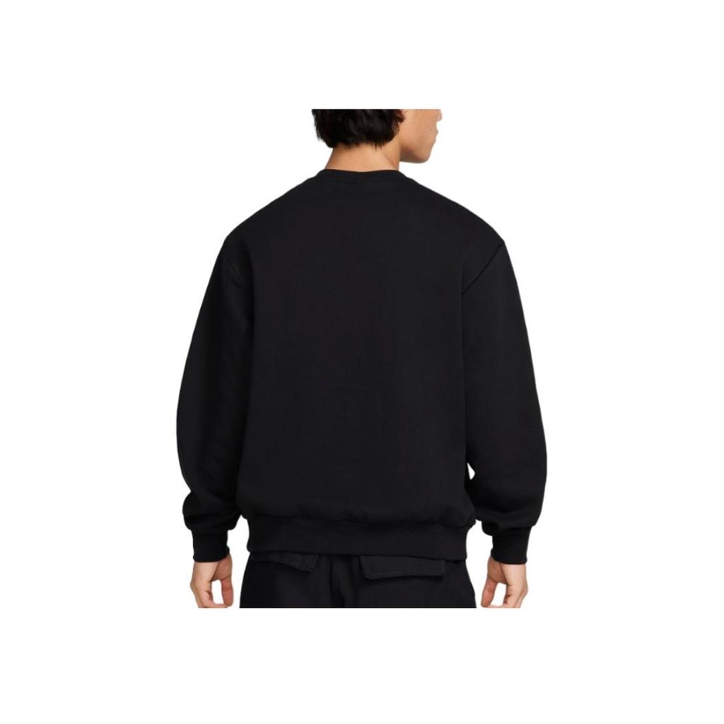 Nike Logo Printed Loose Fit Long Sleeve Sweatshirt Men Sweatshirt Black FV7354-010
