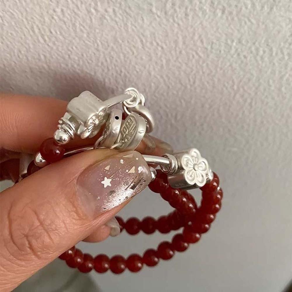 Chinese Style New Year Bangle Blessing Accessories Women's Wrist Jewelry  Friends