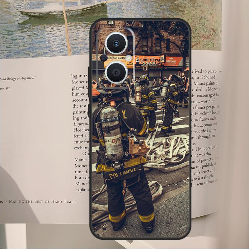 

Firefighter Heroes Cover For OPPO Reno 14 13 11 10 Pro 12F 11F 13F 14F 7 8 Lite OPPO Find X6 X5 X8 X9 Pro Case OPPO Find X8