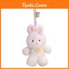 Cartoon Style Bunny Plush Doll With Hanging Loop For Car Keychains And Backpack Accessories