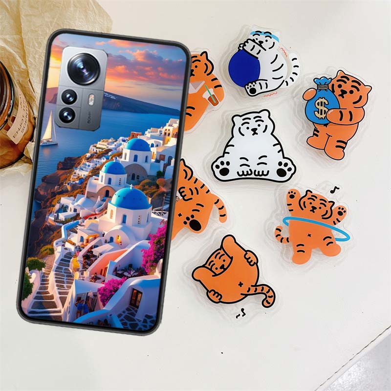 

Greece in summer. Santorini Phone Case For Xiaomi Poco X7 X6 M8 M7 M6 M4 M3 X4 Pro F7 Ultra M5S Mi 14 14T 15 15T 12T 10T Pro 12S Xiaomi Poco F7 Pro