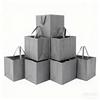 Non-Woven Black And Gray Simple Foldable Portable Non-woven Large Capacity Reusable Grocery Duty Shopping Bags Totes Handbag