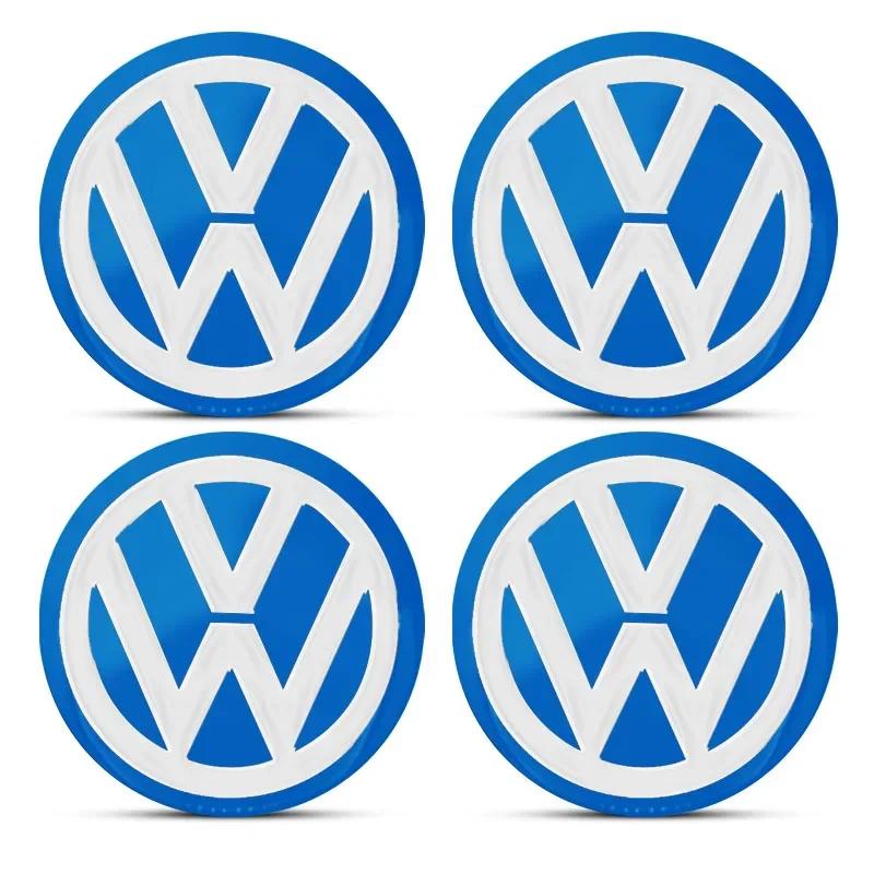 

4CS 56mm 60mm Car Wheel Center Cap Hub Covers Badge 3D Sticker For Volkswagen Polo Golf-4 5 6 7 MK5 MK6 MK7 CC Tiguan Passat