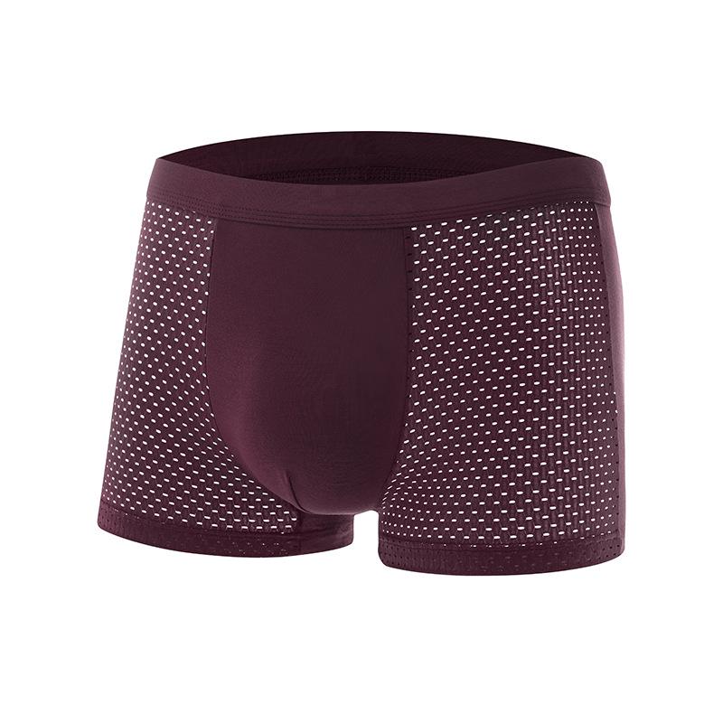 Slip Boxer da Uomo in Rete di Seta Ghiacciata Estivi