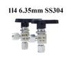 3 4 6 8 10 12 14 16 mm 1/8" 1/4" 1/2" Tube OD Compression Union 304 316 Stainless Steel Elbow Ball Valve Water Gas Fuel