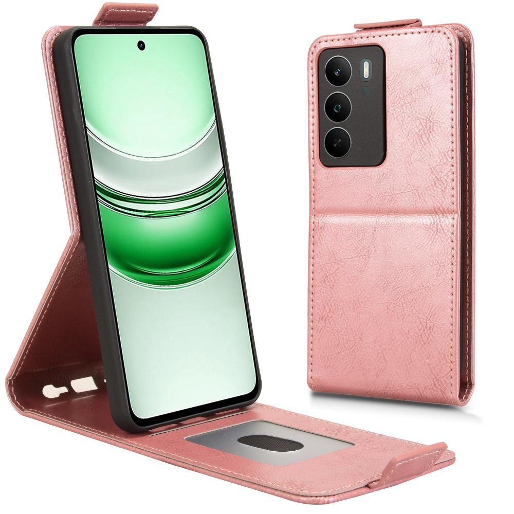 For Realme C71 4G Stand Case Magnetic Clasp Vertical Flip Leather Phone Cover with Card Holder