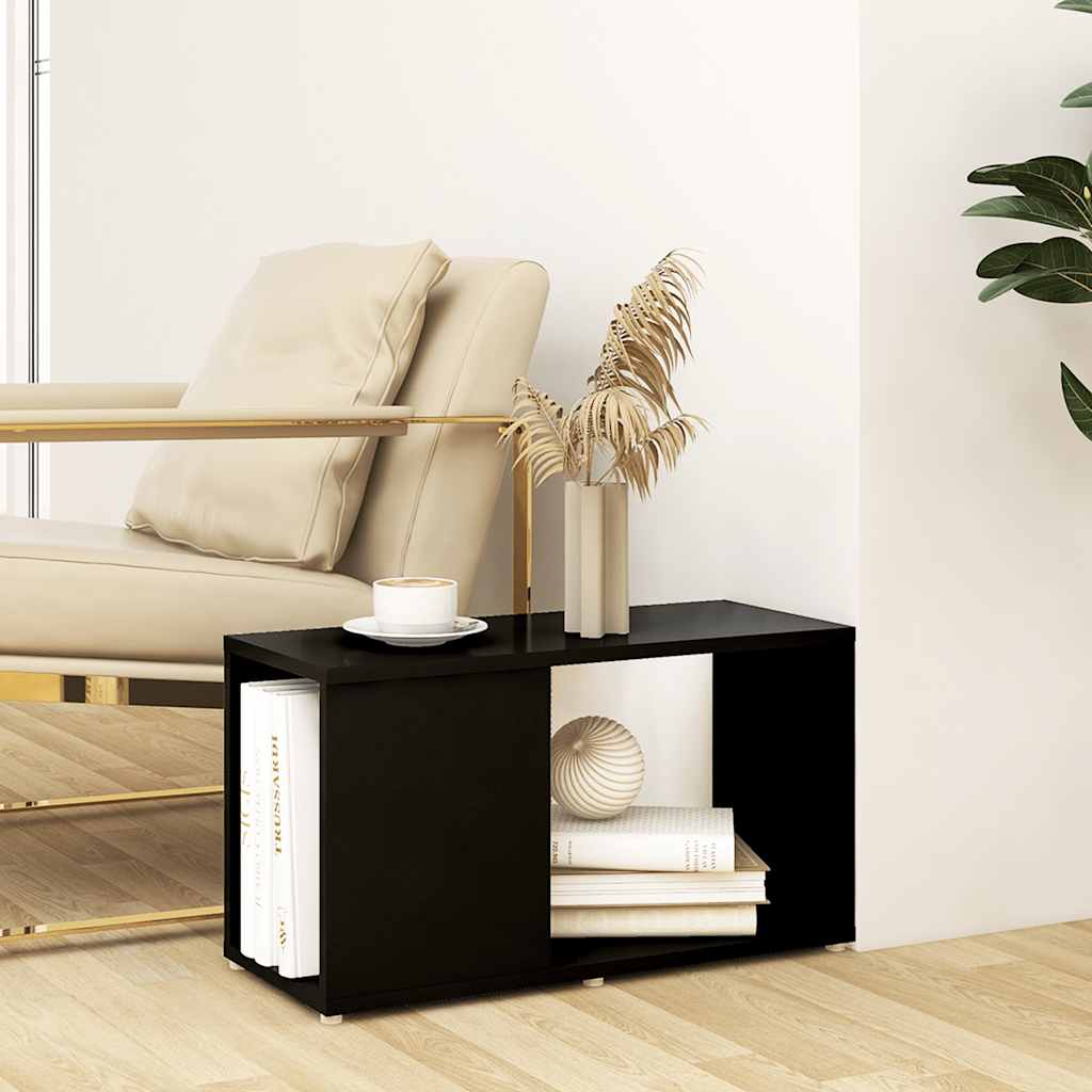 TV Stand Black 60 X 24 X 32 Cm Particleboard