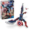 LEGO Marvel New Captain America Figure 359 Pieces Action Toy for Kids Ages 8-10