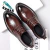 Wenzhou Leather Shoes Men's 2025 Spring New Business Hand-scratched Men's Leather Shoes British Style