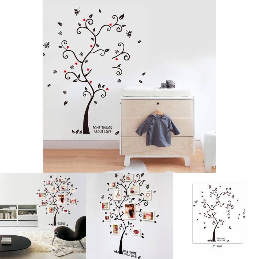 Beautiful Frame Tree Wall Stickers Exquisite Vinyl Decor For Enchanting Home Atmosphere