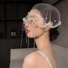 Short Wedding Veils Tassels Bride Head Gauze Vintage Brides Veil  Headpieces