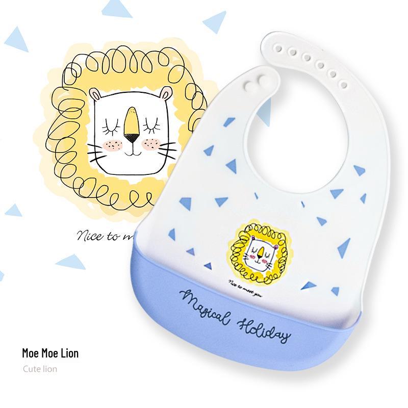 Waterproof Silicone Baby Bib - Stain-Resistant, Ideal for Kindergarten and Mealtime