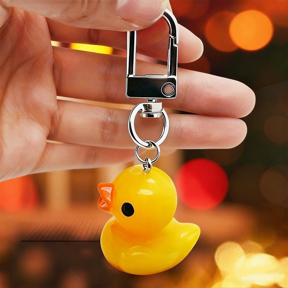 5pcs Little Yellow Duck Mini Key Chain Cartoon Mini Duck Duck Keychain Pendant Mini Bag Accessories Key Decoration Ckass Prize