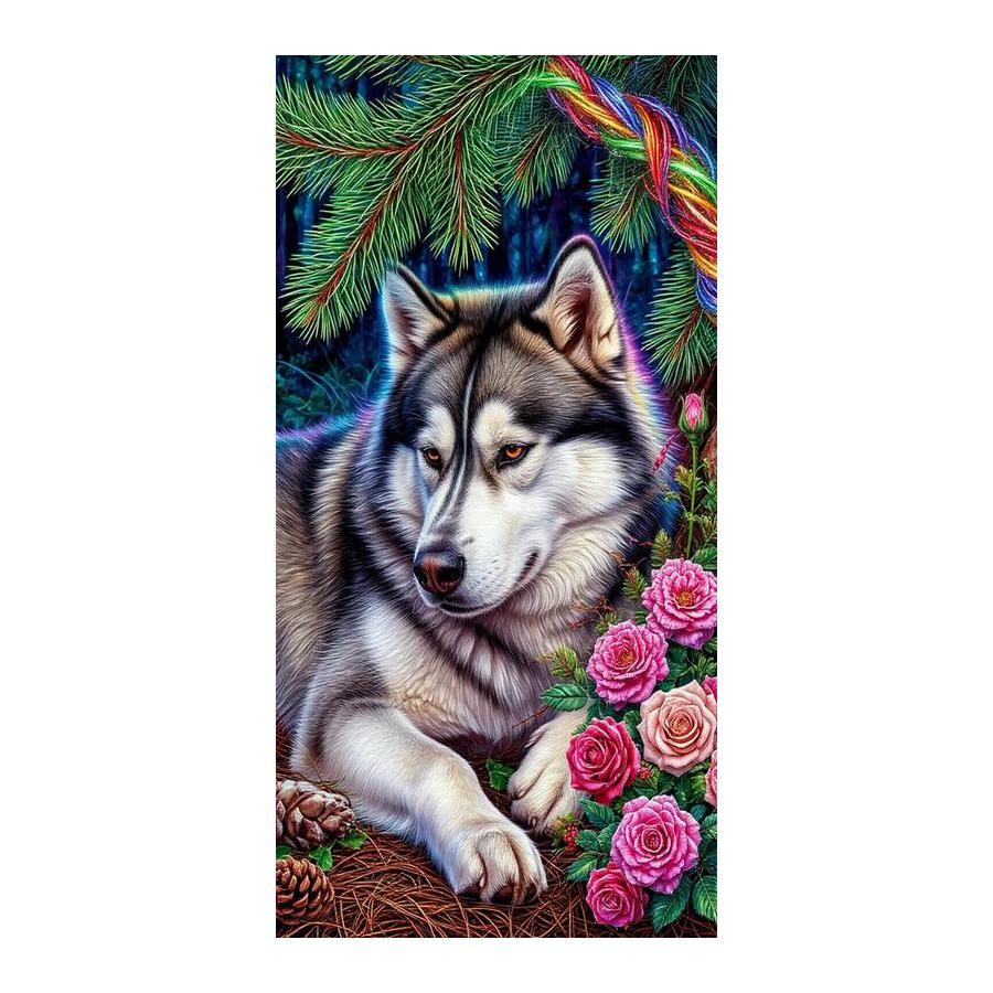 Women and Wolf Large Size Diamond Painting New Collection Wild Animals Diy Full Drill Rhinestone Embroidery Mosaic Cross Stitch Kits