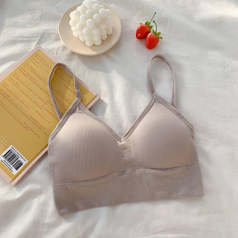 

Бесшовный бюстгальтер-бралетт U-образной формы с перекрещенной спинкой и нагрудными вкладышами - Женское белье-майка без спинки One Size