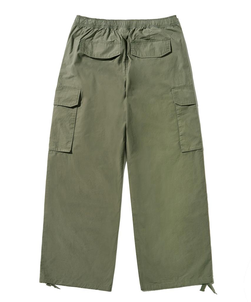 BROWNBREATH Tag Washed Cargo Pants - Khaki