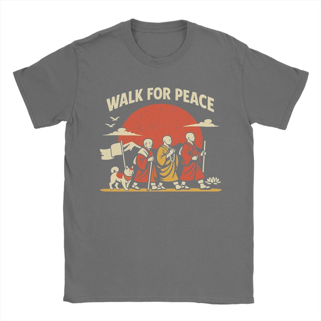 Unisex Women Walk For Peace T Shirt Pure Cotton Clothing Funny Short Sleeve Round Neck Tee Shirt Gift TShirts