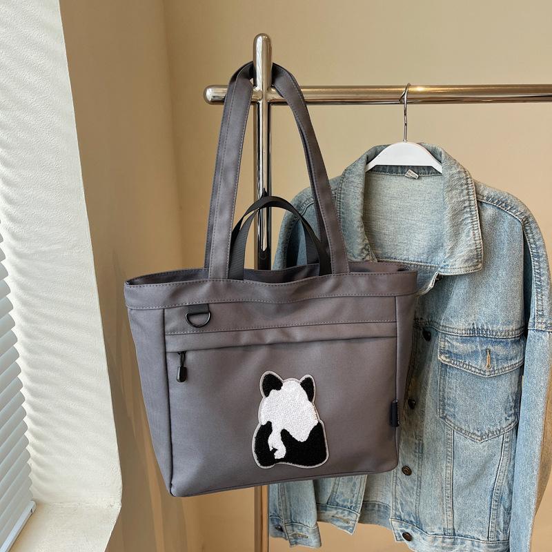 Casual large-capacity shoulder bag women's new fashion handheld cloth bag versatile class tote bag