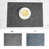 Nordic Minimalist Double-Sided Leather Placemat - Creative PU, Waterproof, Heat-Resistant.