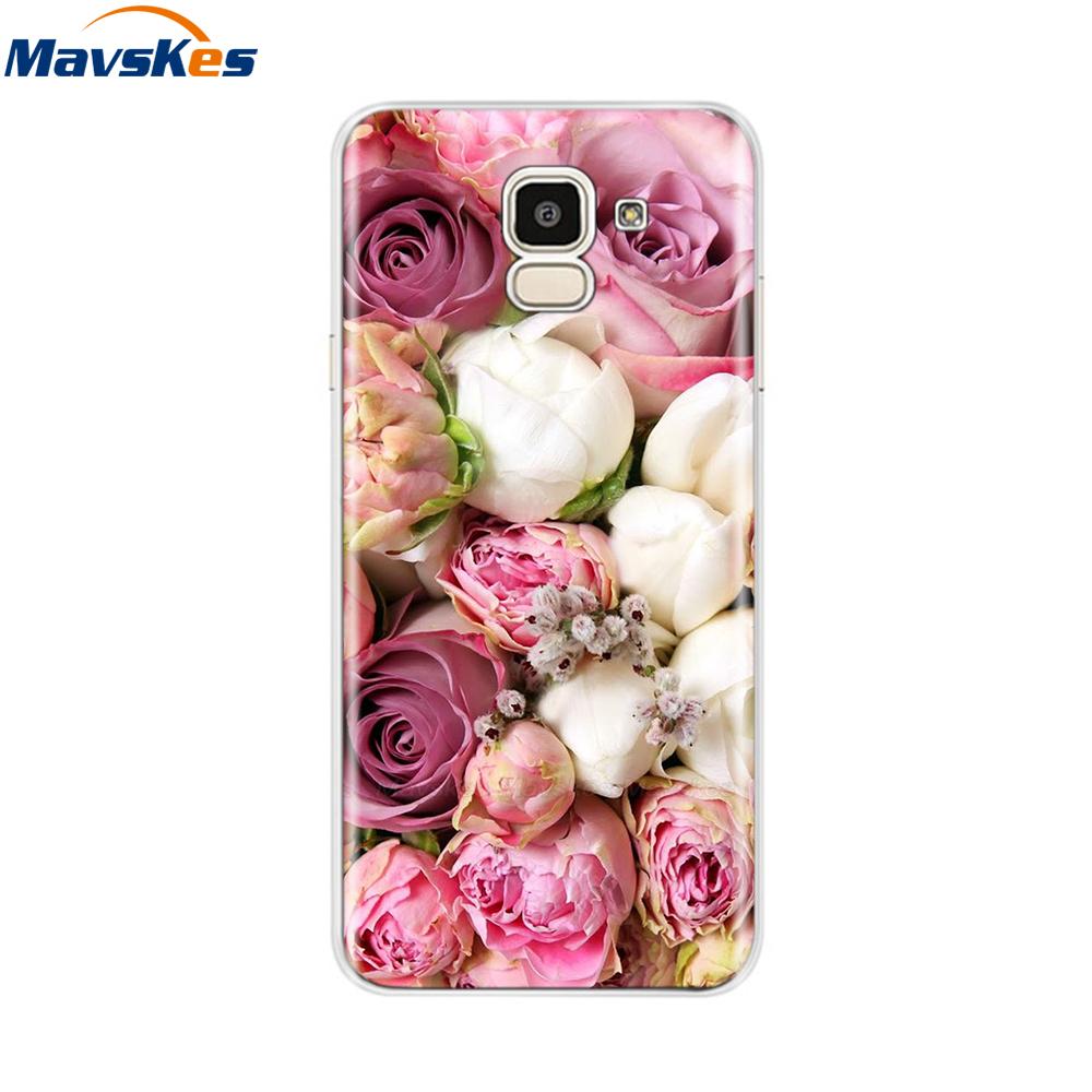 For Samsung Galaxy J6 2018 Case Soft TPU Silicone Back Cover sFor Coque Fundas Samsung J6 2018 J6 Plus 2018 Soft Phone Cases