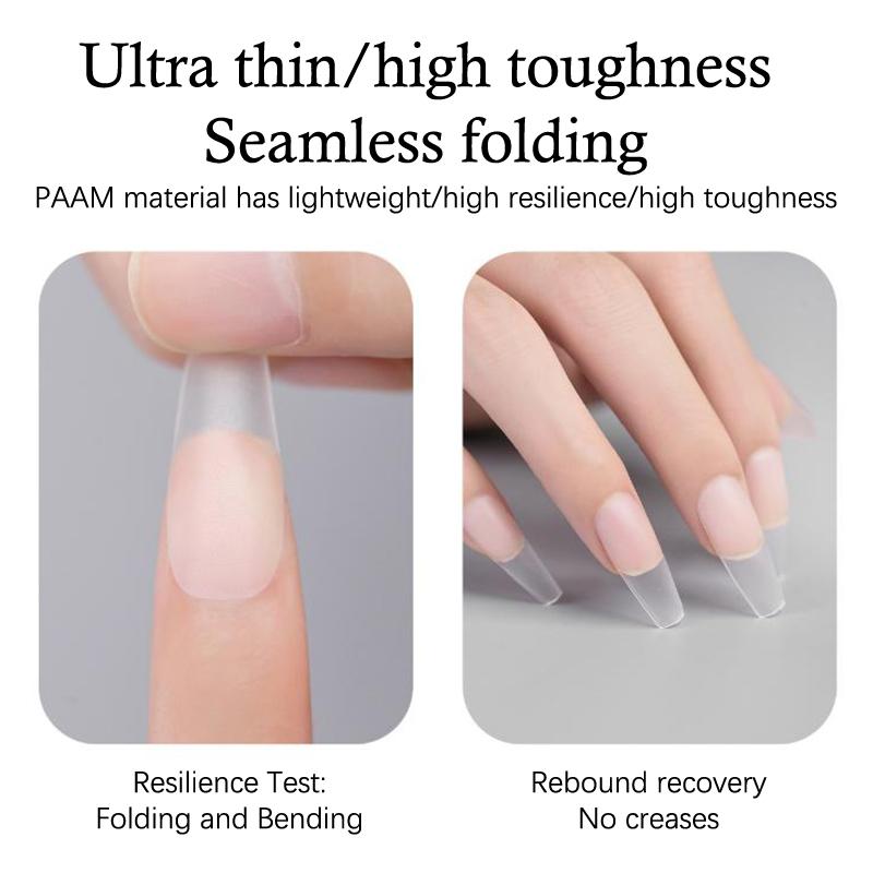 100Pcs/Box Matte Fake Nails No Polishing Press On False Nails Medium Short Design High Matt Soft Gel Nail Tips For Extension