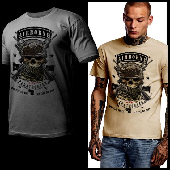 Воздушно-десантник Военный Воздушный Десант Ветеран Боевых Действий Война в Ираке Афганистане Унисекс Футболка XL