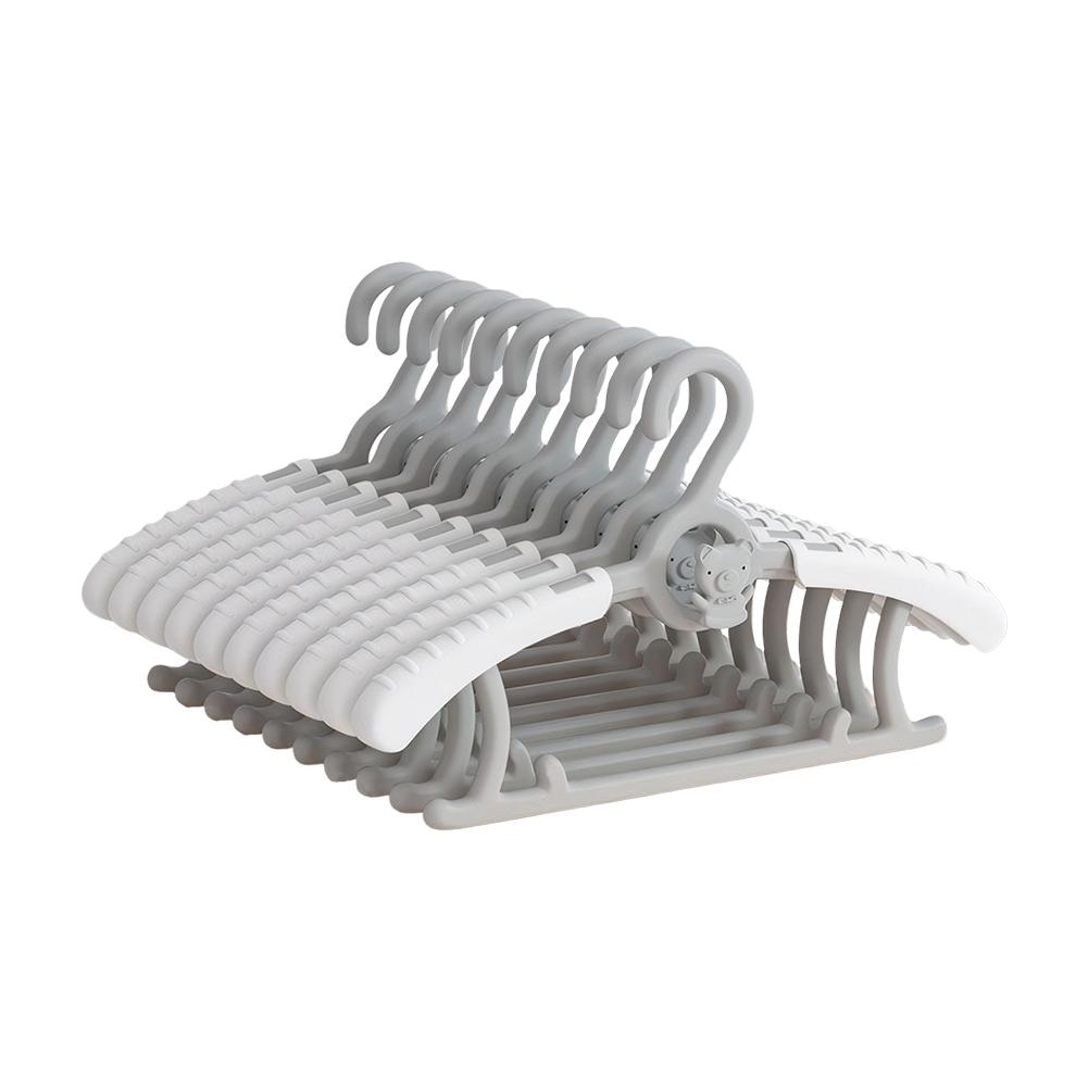 10 Peças Cabide Extensível para Guarda-Roupa de Bebê Economizador de Espaço Cabide para Calças de Bebê Cabide de Roupa Infantil para Menina Menino Criança Pequena