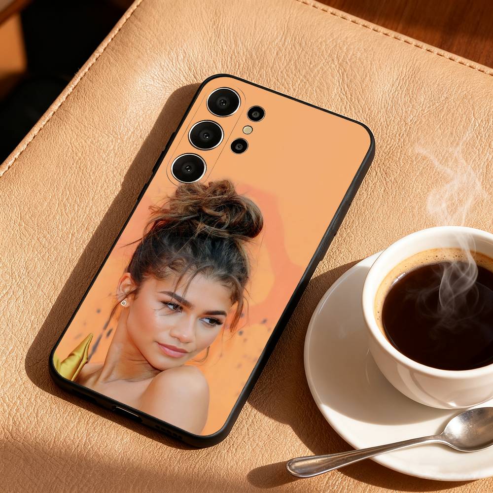 Mobile Z-Zendaya C-Coleman Phone Case For Samsung S25,24,23,22,30,21,10,9,Ultra,Plus,Lite,FE Soft Black Case