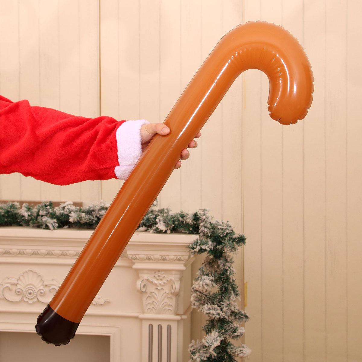 

Надувные рождественские рога из ПВХ, креативные рождественские шапки, рождественские костыли, реквизит для рождественской вечеринки, украшения