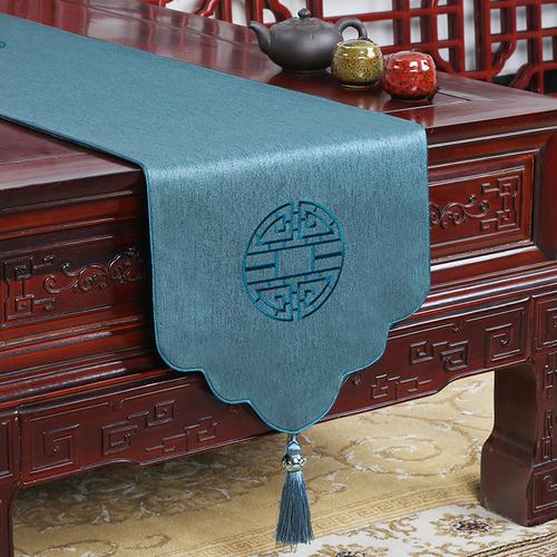 New Chinese Style Living Room Minimalist Table Flag Zen Long Tea Table Flag Hot Selling TV Cabinet Covers Tablecloths, Bed Napkins
