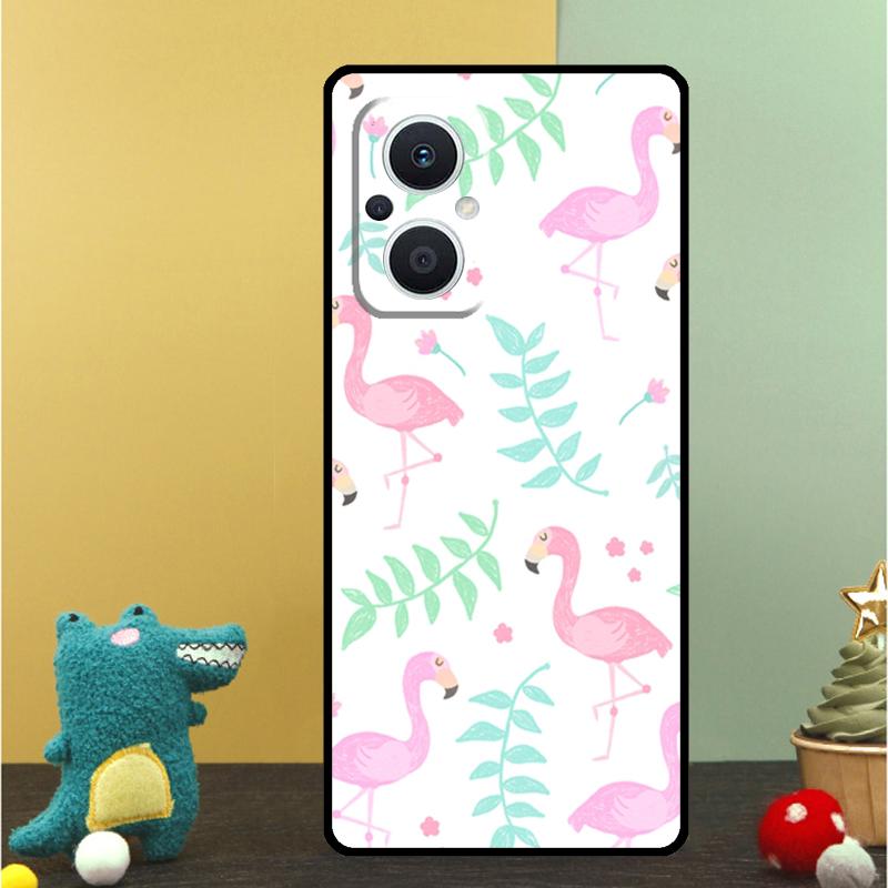 Flamingo Bird Case For OPPO Reno 15F 14F 11 12 13 F 14 10 15 Pro 7 8 Lite OPPO Find X5 X6 X8 X9 Pro Cover