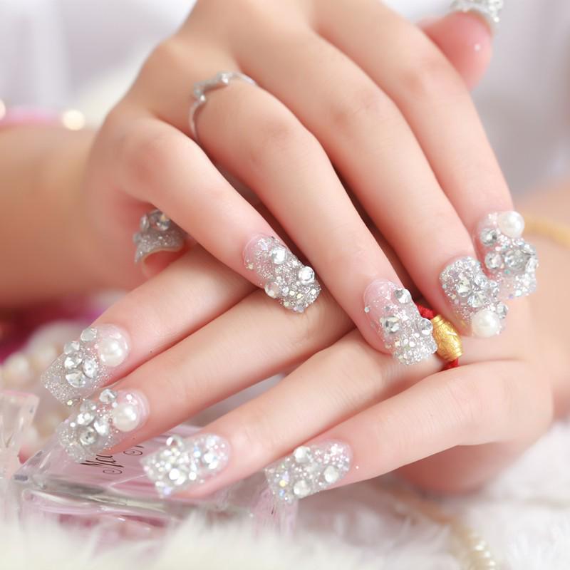 Buy New 24 Pieces Nail Art Sheets Fashion Noble Fake Nails Removable Safety And Harmless Nail Sticker Stickers For Bride Girls At Affordable Prices Free Shipping Real Reviews With Photos Joom