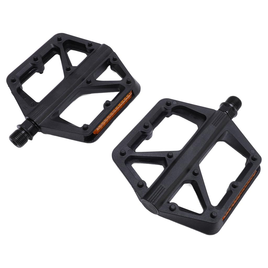 Bike Pedals Nylon Anti Slip Pins Sealed Bearing Lightweight Flat Platform Bike Pedals for Mountain