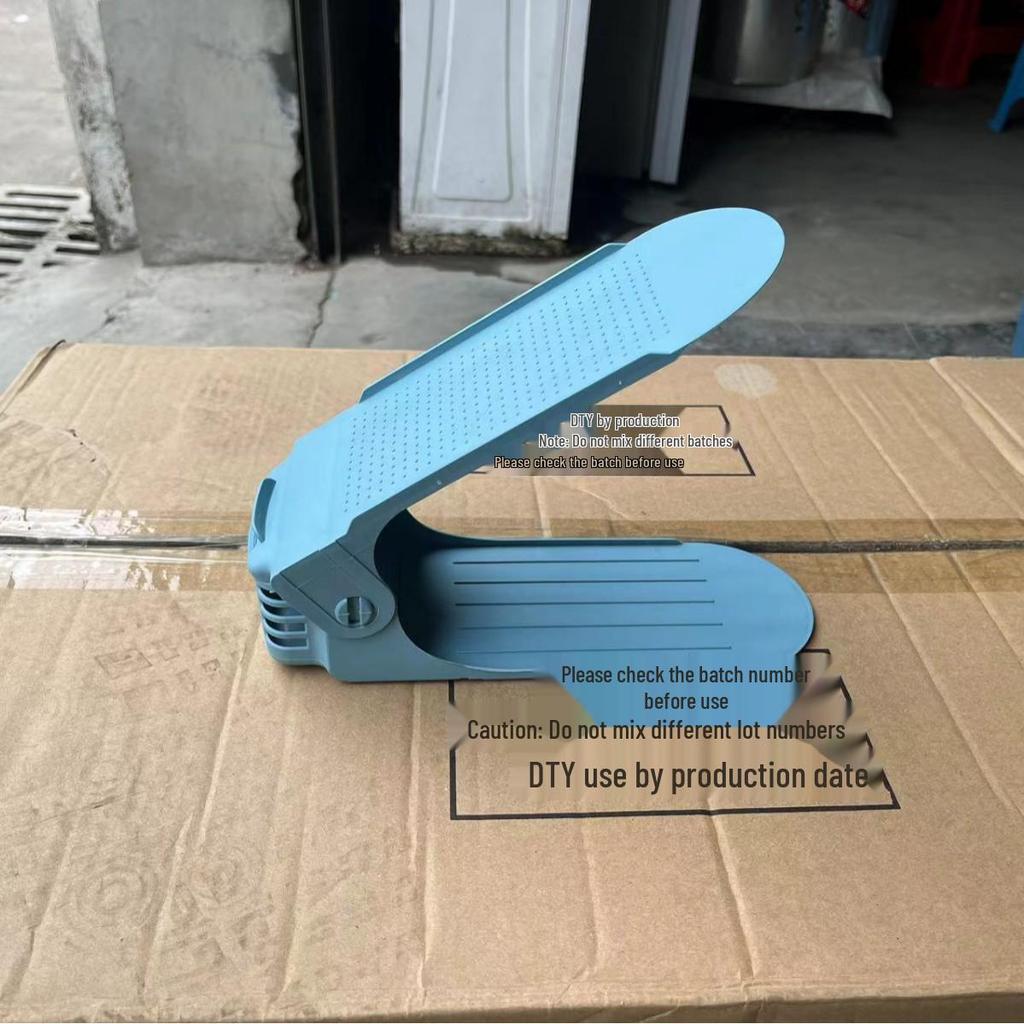 Adjustable 4-Tier Double-Layer Shoe Rack for Household & Dormitory Use