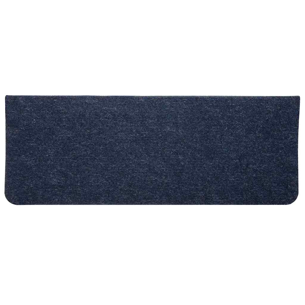 Self-Adhesive Stair Mats 30 Pcs. Blue 65X24.5X3.5 Cm