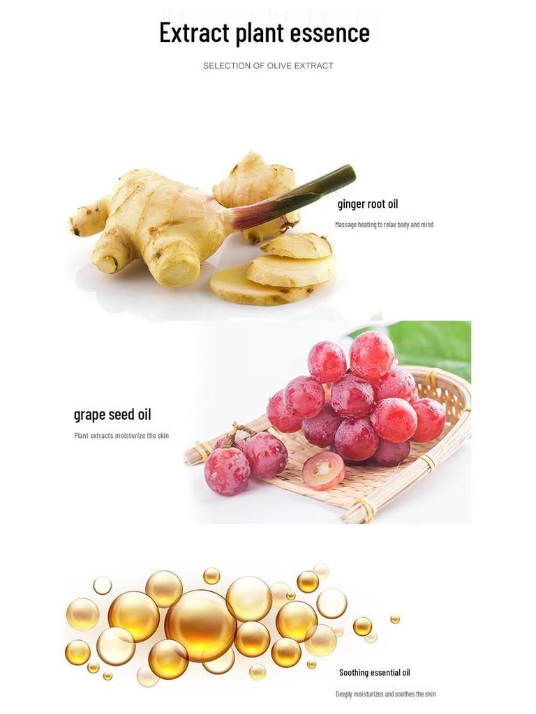 Ginger Oil Massage Essential for Gua Sha and Full-Body Meridian Therapy