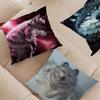 Animal Wolf Wallart Cushion Cover Inches Farmhouse Decor Home Throw Pillow Covers For Couch Decorations
