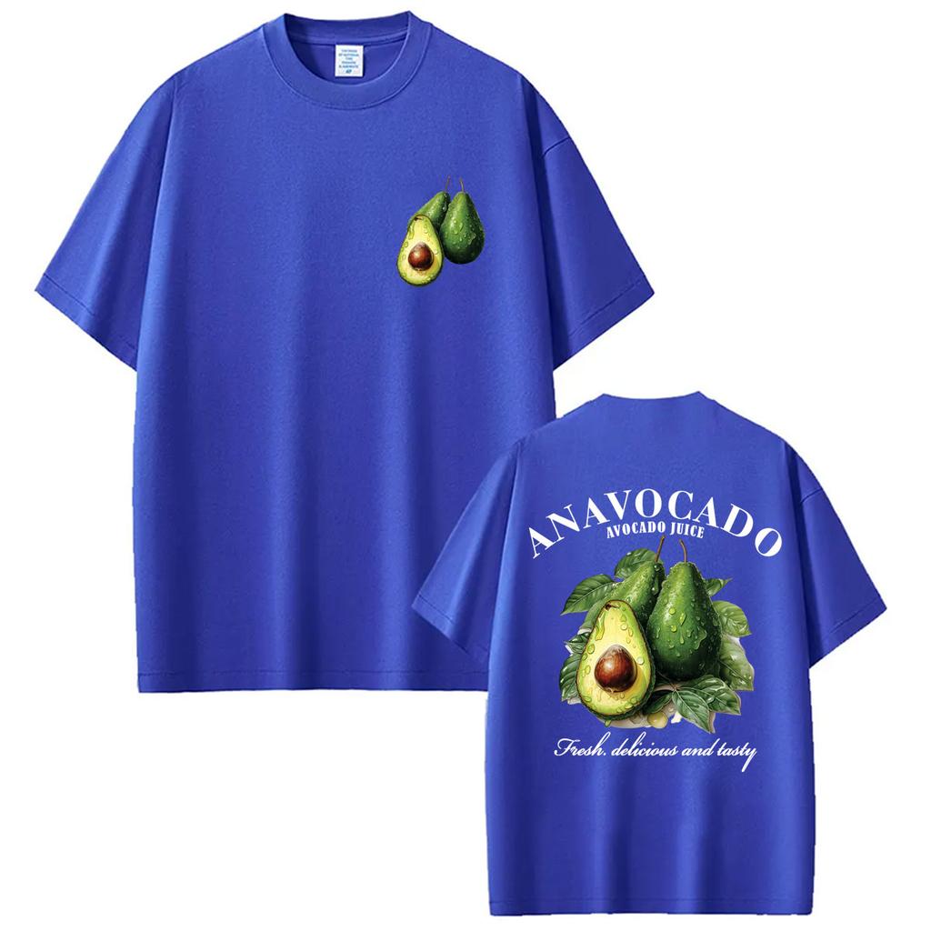 Funny An Avocado Juice Graphic T Shirt   Fashion Aesthetic Short Sleeve Oversized 100% Cotton Casual T-shirts Streetwear