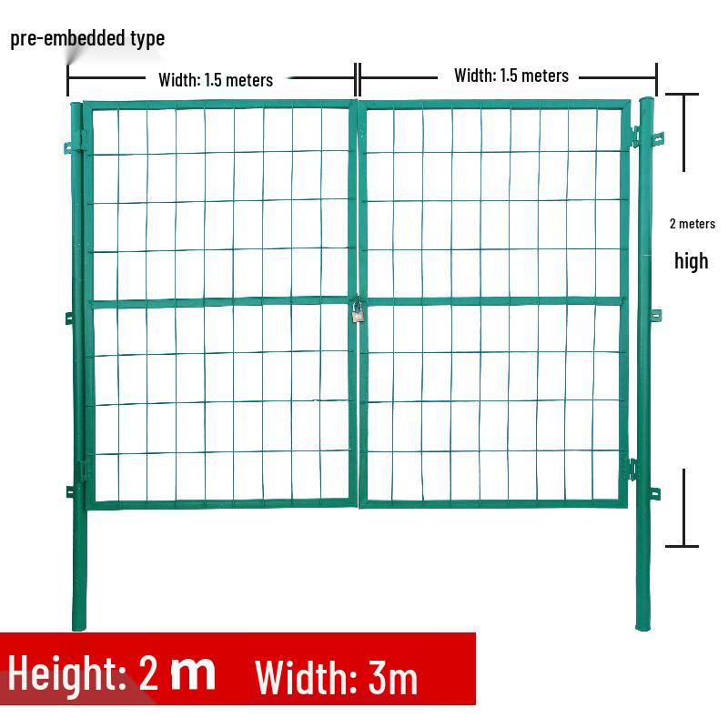 Anti-Theft Mesh Iron Door for Orchard and Courtyard Fence