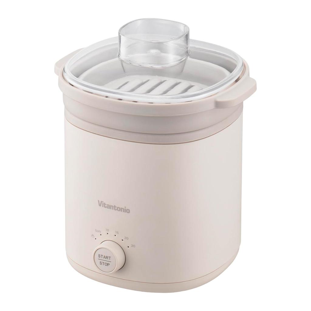 Food Steamer but can be used for other Steamer Electric Electric Steamer Steam Cooker [Vitantonio Official] (VFS-10-I) [Compact purposes! ]