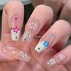 Frühling und Sommer Wind Tragen Nagel Reiner Wunsch Nagelpflaster Aufhellend Abnehmbares Nagelstück Langes und kurzes Nagelstück Fertigprodukt